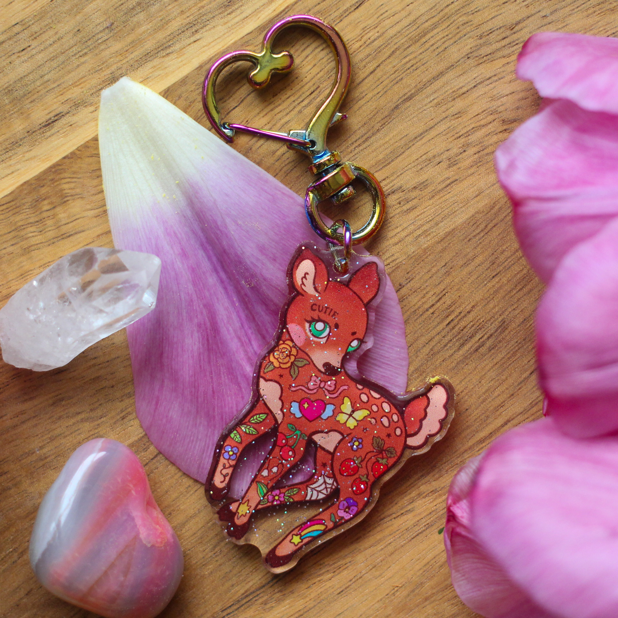 Tattooed Glitter-avaimenperä