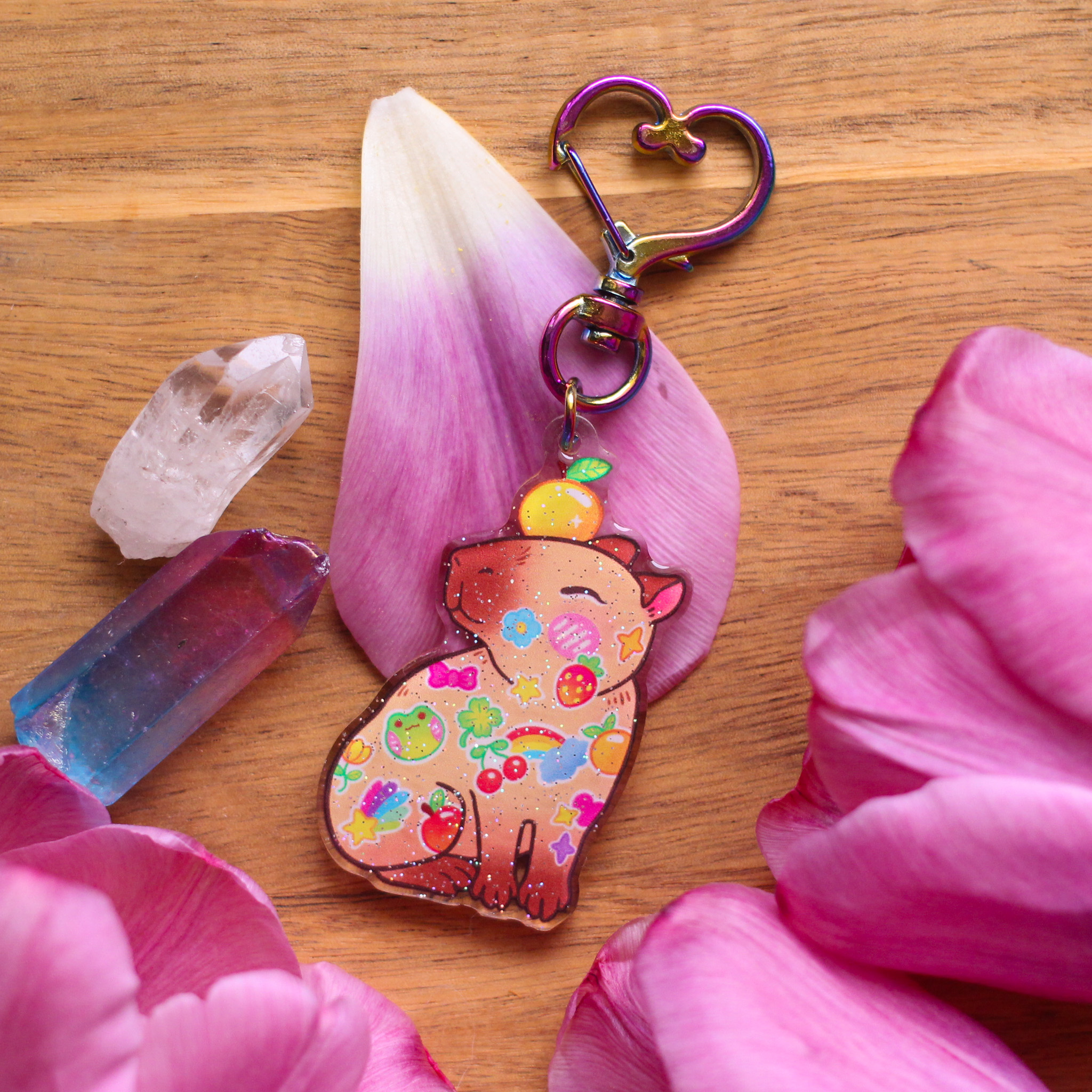 Stickerbara Glitter-avaimenperä