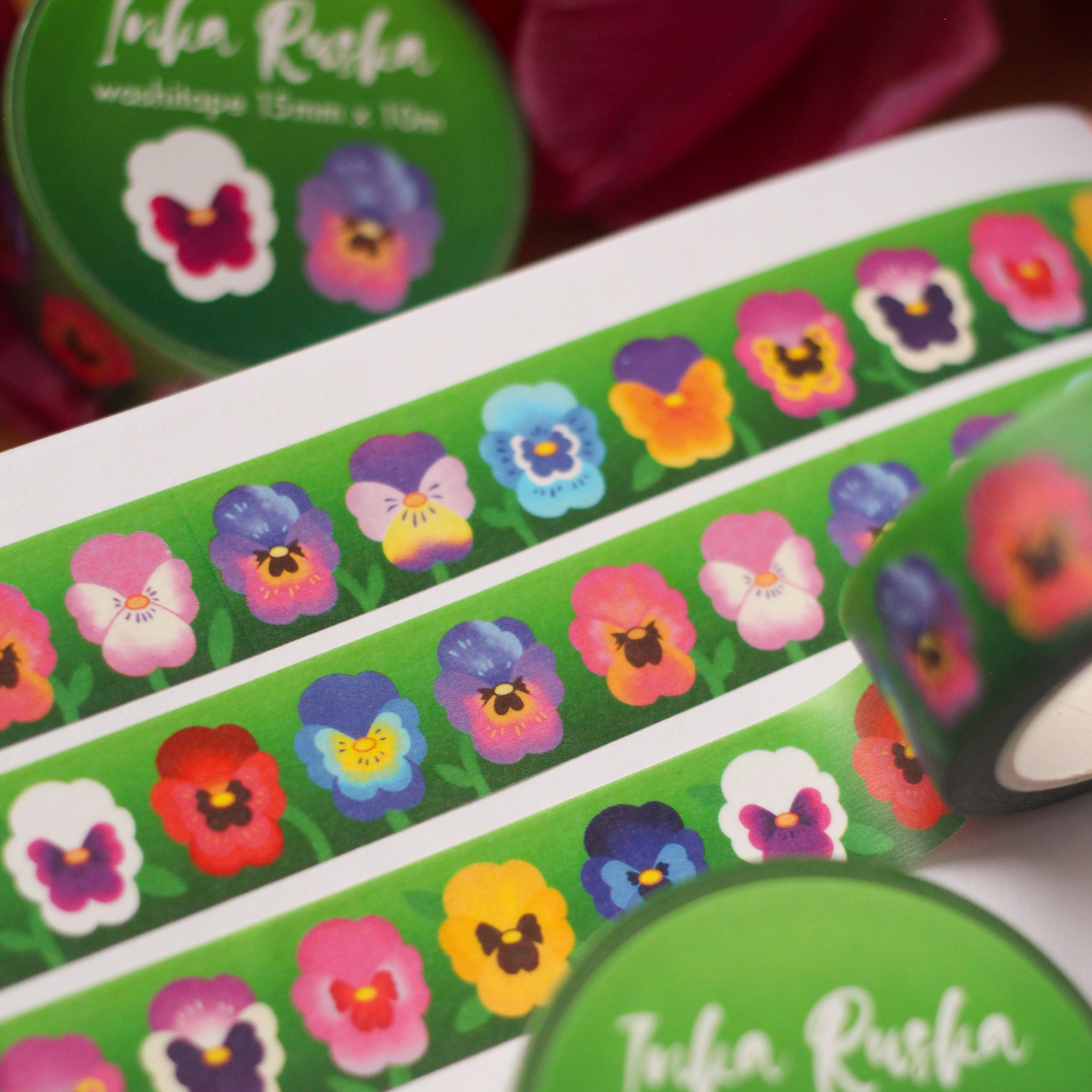 Pansy Garden Washiteippi